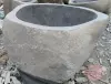 Product image 3 of the product “Riverstone basin, natural surface, polished inside. Dia approx 121-130cm Height 71-80cm ”